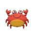 Mylar Crab Allegro MiniShape w12" pack 5pcs