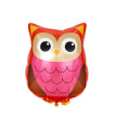Mylar Pink Owl SuperShape h22" 1pc