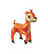 Mylar 4D Reindeer Brown SuperShape h24" 1pc