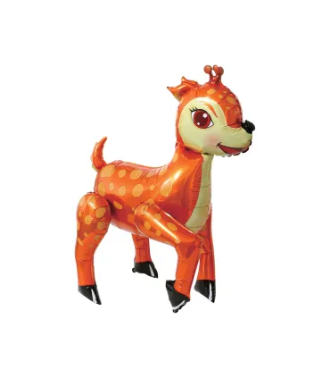Mylar 4D Reindeer Brown SuperShape h24" 1pc