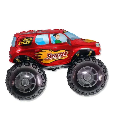 Mylar Jeep Big Wheel SuperShape w38" 1pc