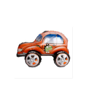 Mylar 4D Car Beetle Orange w22" 1pc