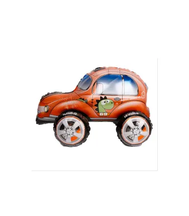 Mylar 4D Car Beetle Orange w22" 1pc