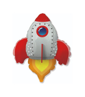 Mylar Red Rocket SuperShape h30" 1pc