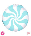 Mylar Candy Light Blue Baby Round 18" 1pc