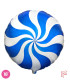 Mylar Candy Blue Round 18" 1pc