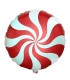 Mylar Candy Red Round 18" 1pc