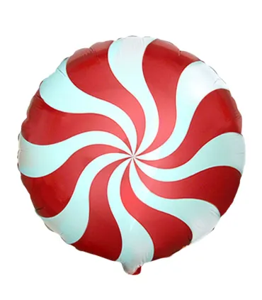 Mylar Candy Red Round 18" 1pc