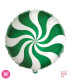 Mylar Candy Green Round 18" 1pc