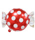 Mylar Red Polka Dot Candy SuperShape w25" 1pc