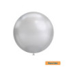 18" Cromato Shiny Silver 925 Rocca Decorator Line Latex Balloons bag of 20pcs