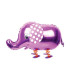 Mylar Silhouette Elephant Pink Pet Walker w23" 1pc