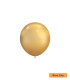 5" Cromato Shiny Light Gold 18kt Rocca Decorator Line Latex Balloons bag of 100pcs
