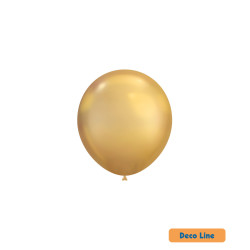 5" Cromato Shiny Light Gold 18kt Rocca Decorator Line Latex Balloons bag of 100pcs