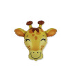 Mylar Giraffe Head MiniShape h12" pack 5pcs
