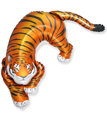 Mylar Wild Tiger SuperShape h42" 1pc