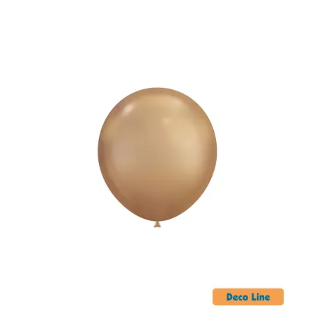 5" Cromato Shiny Gold 24kt Rocca Decorator Line Latex Balloons bag of 100pcs
