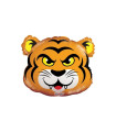 Mylar Tiger Head MiniShape w14" pack 5pcs