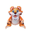 Mylar 4D Tiger Orange SuperShape h23" 1pc