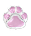 Mylar Animal Footprint Pink SuperShape w30" 1pc