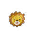 Mylar Lion Head MiniShape w9" pack 5pcs