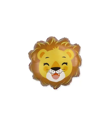 Mylar Lion Head MiniShape w9" pack 5pcs