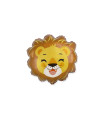 Mylar Lion Head MiniShape w9" pack 5pcs