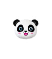 Mylar Panda Head MiniShape w9" pack 5pcs