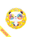Mylar Panda Joyful Round 18" Loose
