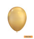 12" Cromato Shiny Light Gold 18kt Rocca Decorator Line Latex Balloons bag of 50pcs