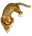Ferocious Leopard Mylar SuperShape h42" 1pc