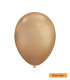12" Cromato Shiny Gold 24kt Rocca Decorator Line Latex Balloons bag of 50pcs