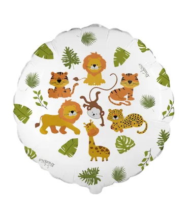 Mylar Jungle Round 18" 1pc