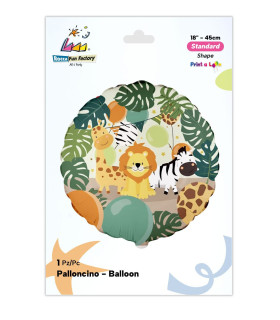 Mylar Safari Round 18" 1pc