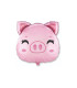 Mylar Pig Head MiniShape w12" pack 5pcs