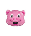 Mylar Pig Head MiniShape w14" pack 5pcs
