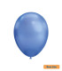 12" Cromato Shiny Blue 263 Rocca Decorator Line Latex Balloons bag of 50pcs