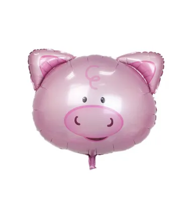 Mylar Pig Head SuperShape w29" 1pc