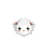 Mylar Sheep Head MiniShape w11" pack 5pcs