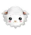 Mylar Sheep Head SuperShape w23" 1pc