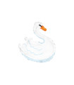 Mylar White Swan MiniShape h10" pack 5pcs