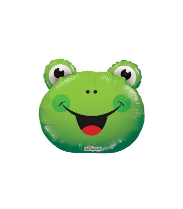 Mylar Frog Head MiniShape w14" pack 5pcs