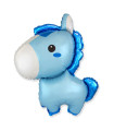 Mylar Pony Celeste SuperShape h34" 1pc
