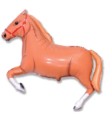 Mylar Brown Horse SuperShape w42" 1pc