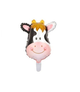 Mylar Cow Head MiniShape h12" pack 5pcs