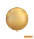 18" Cromato Shiny Light Gold 18kt Rocca Decorator Line Latex Balloons bag of 20pcs