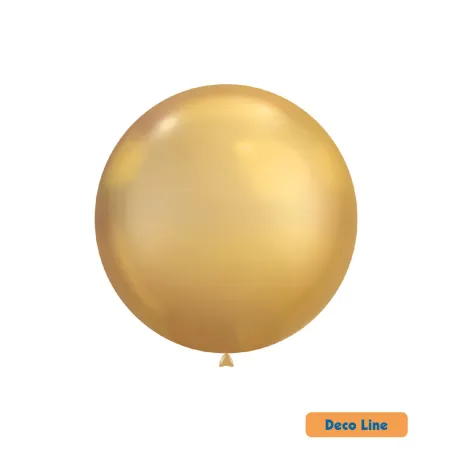 18" Cromato Shiny Light Gold 18kt Rocca Decorator Line Latex Balloons bag of 20pcs