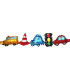 Mylar Festoon Motor Vehicles with Straw Ribbons w42" 1pc