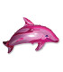 Mylar Dolphin Fuchsia SuperShape w37" 1pc