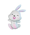 Mylar Rabbit Allegro MiniShape h15" pack 5pcs